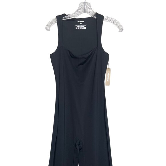 Vilamva Sleeveless Wide Leg Jumpsuit Black Size Medium - Picture 4 of 7